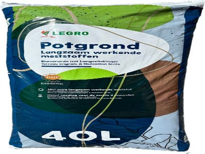 Legro potgrond met langwerkende meststoffen 40 liter ALLEEN AFHAAL